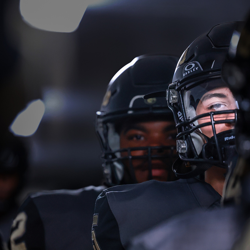 High school football players, gallery cover