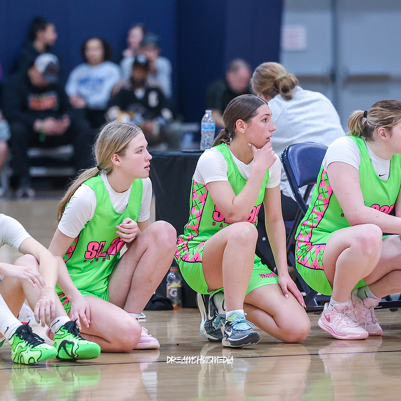 Basketball players on the bench, gallery cover